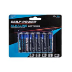 Pack of 12 Alkaline Batteries - Size AA 